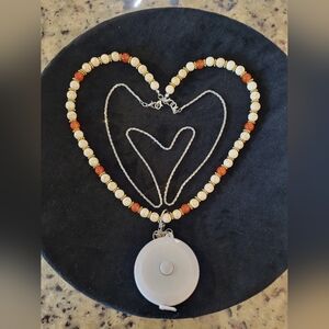 Tape Measure Lanyard Eyeglasses Holder Handmade Beaded Necklace New